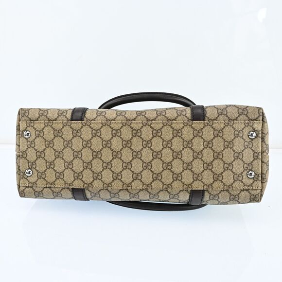 Auth Gucci Gg Supreme Tote Bag Pvc #136490G24B - Picture 7 of 15